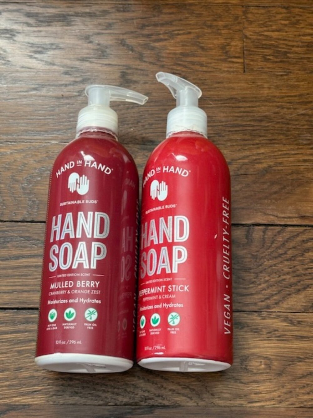 NEW- Set of two- Hand in Hand hand soap